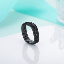 Load image into Gallery viewer, Square Gun Black Ring For Men & Women