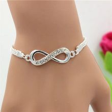 Load image into Gallery viewer, Rhinestone Infinity Bracelet