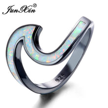 Load image into Gallery viewer, Fire Opal Wave Ring