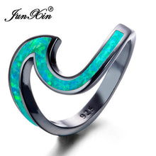 Load image into Gallery viewer, Fire Opal Wave Ring