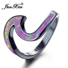 Load image into Gallery viewer, Fire Opal Wave Ring