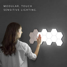 Load image into Gallery viewer, 10 Pcs Led Modular Touch Sensitive Lighting Hexagonal Lamps
