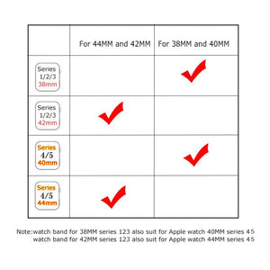 Stainless Steel band For Apple Watch series 1/2/3/4/5