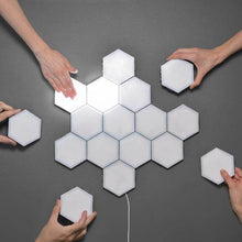 Load image into Gallery viewer, 10 Pcs Led Modular Touch Sensitive Lighting Hexagonal Lamps
