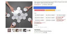 Load image into Gallery viewer, 10 Pcs Led Modular Touch Sensitive Lighting Hexagonal Lamps
