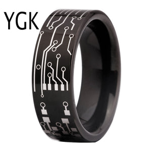 Black Tungsten Ring For Women Man