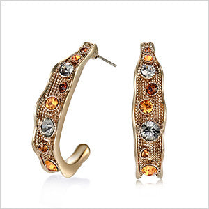 Multicolour Rhinestone Earrings